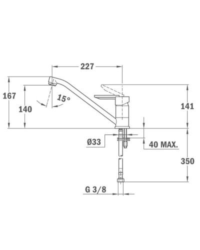 Смеситель для кухни Teka ML хром/черный металлик 81913620Q