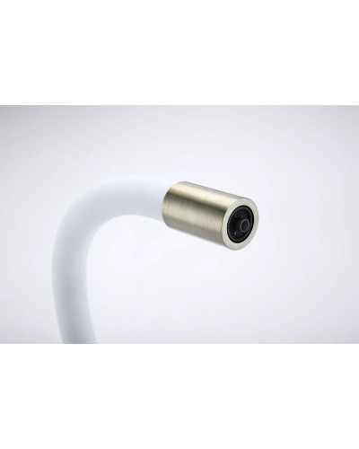 Смеситель для кухни Paulmark Salix Sa213419-BRw Бронза Белый