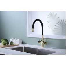 Смеситель для кухни Paulmark Salix Sa213419-G Золото