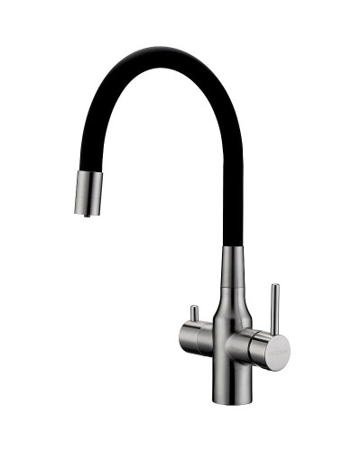 Смеситель для кухни Paulmark Salix Sa213419-NI Никель