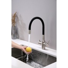 Смеситель для кухни Paulmark Salix Sa213419-NI Никель