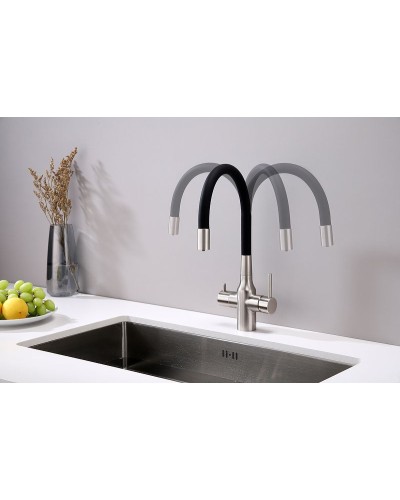 Смеситель для кухни Paulmark Salix Sa213419-NI Никель