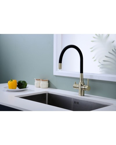 Смеситель для кухни Paulmark Salix Sa213419-BR Бронза