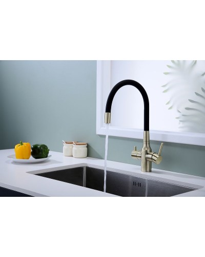 Смеситель для кухни Paulmark Salix Sa213419-BR Бронза