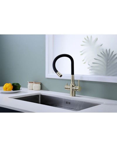 Смеситель для кухни Paulmark Salix Sa213419-BR Бронза