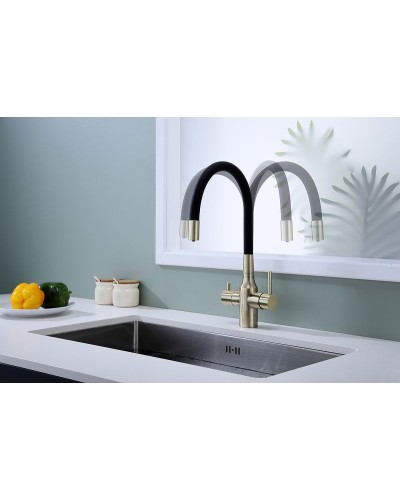 Смеситель для кухни Paulmark Salix Sa213419-BR Бронза