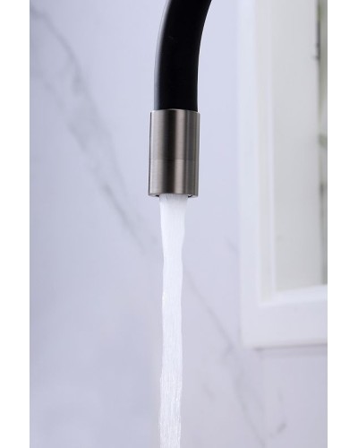 Смеситель для кухни Paulmark Salix Sa213419-GM Вороненая сталь