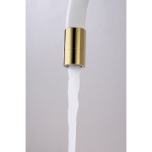 Смеситель для кухни Paulmark Salix Sa213419-Gw Золото Белый