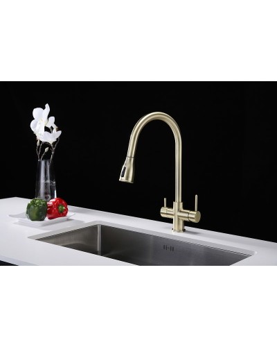 Смеситель для кухни Paulmark Lange La214212-BR Бронза