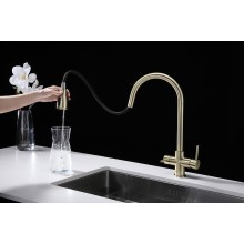 Смеситель для кухни Paulmark Lange La214212-BR Бронза