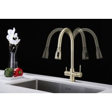 Смеситель для кухни Paulmark Lange La214212-BR Бронза