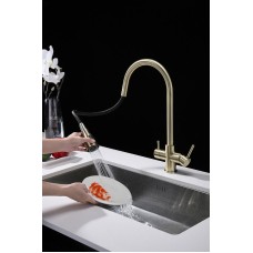 Смеситель для кухни Paulmark Lange La214212-BR Бронза