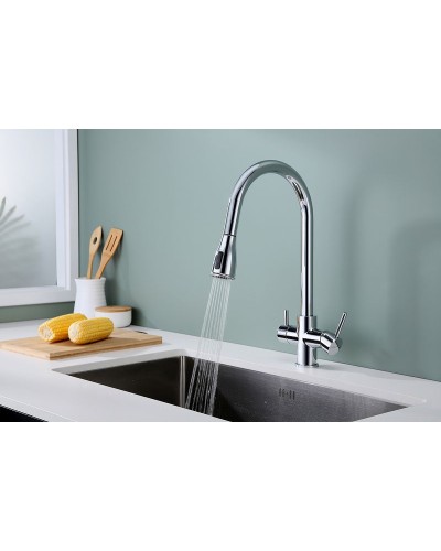 Смеситель для кухни Paulmark Lange La214212-CR Хром