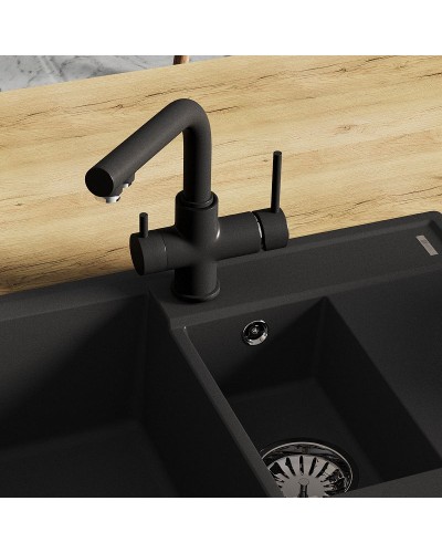 Смеситель для кухни Lemark Comfort LM3061PGR Грей