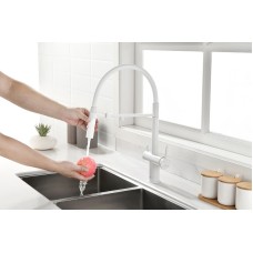 Смеситель для кухни Paulmark Gravity Gr213188-431 Белый матовый