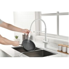 Смеситель для кухни Paulmark Gravity Gr213188-431 Белый матовый