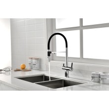 Смеситель для кухни Paulmark Gravity Gr213188-CR Хром Черный