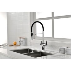 Смеситель для кухни Paulmark Gravity Gr213188-CR Хром Черный