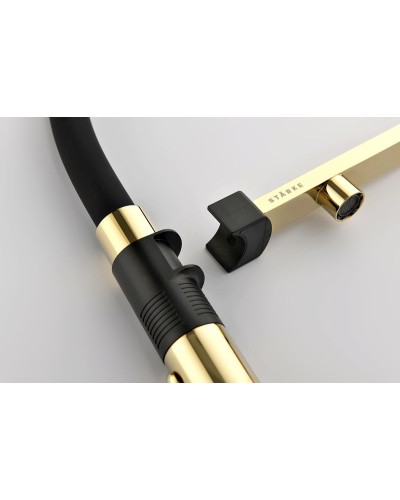 Смеситель для кухни Paulmark Gravity Gr213188-G Золото Черный