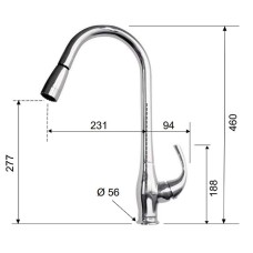 Смеситель для кухни Remer Futura U472 Хром