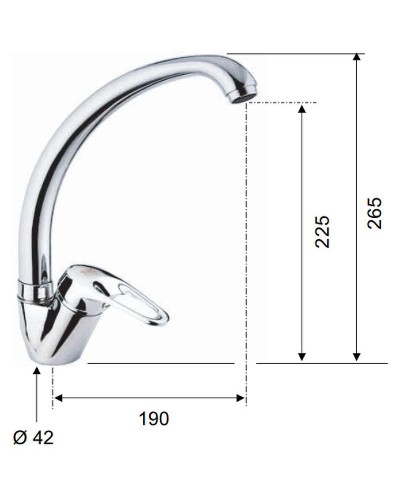 Смеситель для кухни Remer Remix R42 Хром