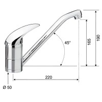 Смеситель для кухни Remer Giga Four G40 Хром