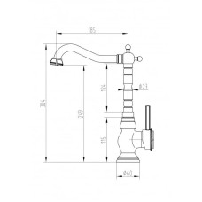 Смеситель для кухни Milacio Pekin MC.500.BR