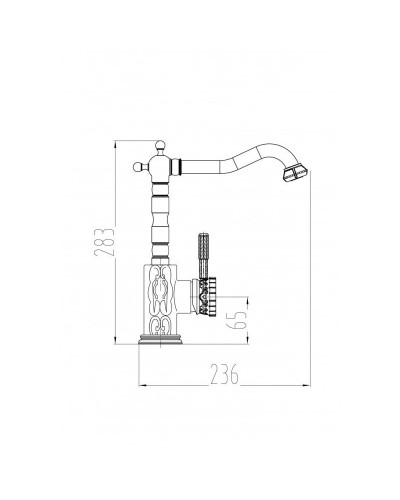 Смеситель для кухни Milacio Villena MC.509.BBR