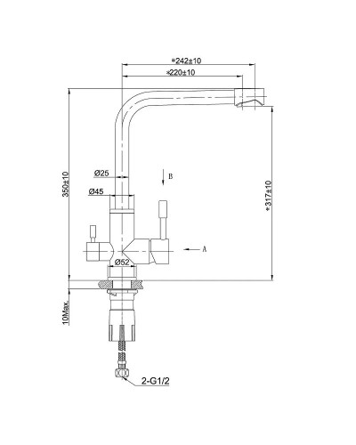 Смеситель для кухни Lemark Expert LM5061GMN Графит