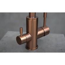 Смеситель для кухни Lemark Expert LM5061RGN Розовое золото