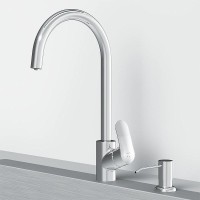 Смеситель для кухни AM.PM Like F8007T00 с дозатором для моющего средства Хром