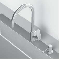 Смеситель для кухни AM.PM Like F8007T00 с дозатором для моющего средства Хром