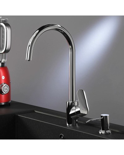 Смеситель для кухни AM.PM Like F8007T00 с дозатором для моющего средства Хром