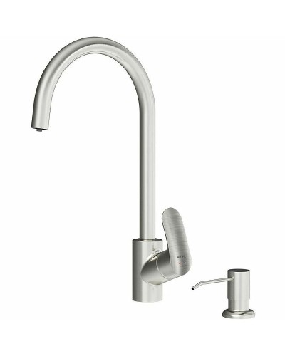 Смеситель для кухни AM.PM Like F8007T11 с дозатором для моющего средства Сатин