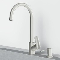 Смеситель для кухни AM.PM Like F8007T11 с дозатором для моющего средства Сатин