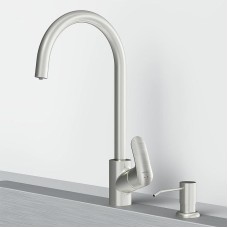 Смеситель для кухни AM.PM Like F8007T11 с дозатором для моющего средства Сатин