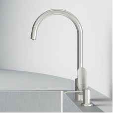 Смеситель для кухни AM.PM Like F8007T11 с дозатором для моющего средства Сатин