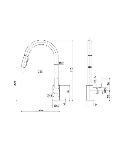Смеситель для кухни Iddis Cuba CUBSBP0i05 Хром