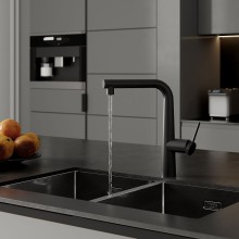 Смеситель для кухни Iddis Pure PURBLPFi05 Черный матовый