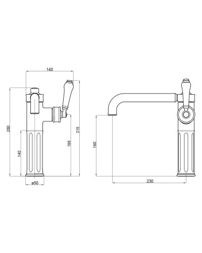 Смеситель для кухни Migliore Ermitage ML.CUC-7087.BI.BR