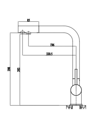 Смеситель для кухни с подключением к фильтру Paulmark Skalen Sk213020-BR