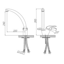 Смеситель для кухни Paulmark Holstein Ho212012-401