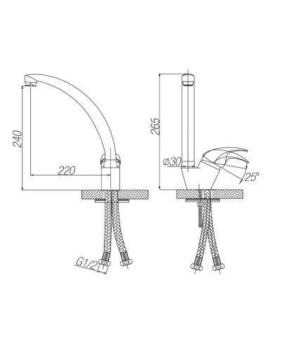Смеситель для кухни Paulmark Holstein Ho212012-401