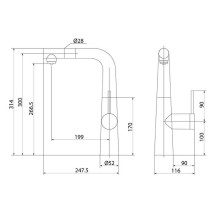 Смеситель для кухни Iddis Pure PURSBPFi05 Хром