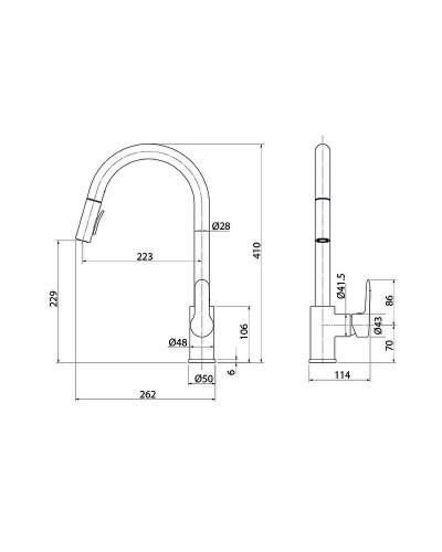 Смеситель для кухни Iddis Cuba CUBBLP0i05 Черный матовый