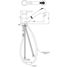 Смеситель для кухни Jaquar Florentine FLR-CHR-5177B