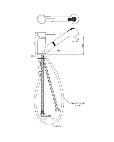 Смеситель для кухни Jaquar Florentine FLR-CHR-5177B