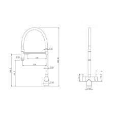 Смеситель для кухни Abber Wasser Kreis AF81141B Черный матовый