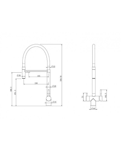 Смеситель для кухни Abber Wasser Kreis AF81141B Черный матовый