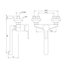 Смеситель для кухни Jaquar Fusion FUS-CHR-29163